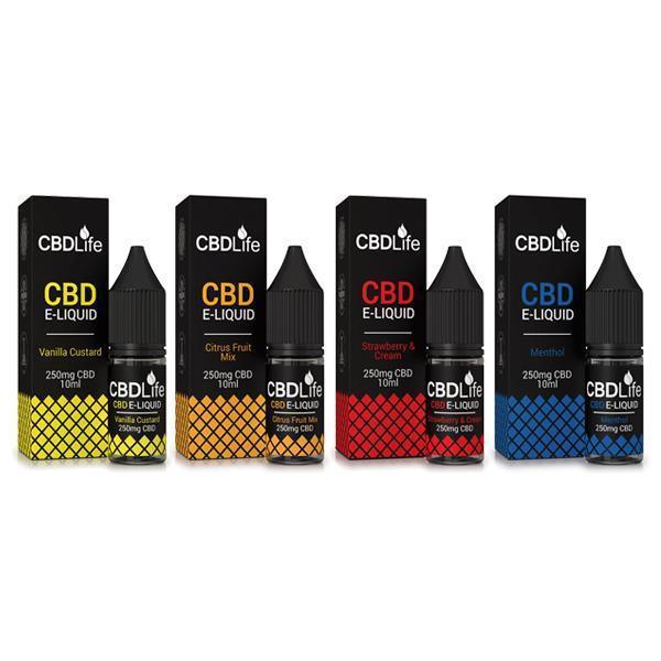 CBDLife 250mg CBD 10ml E-Liquid (70VG/30PG) - remedykartelcbd1stop