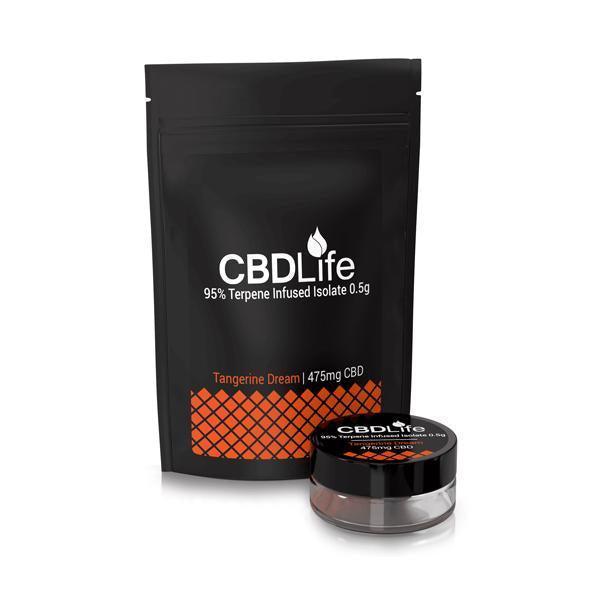 CBDLife 95% CBD Terpene Infused Isolate 0.5g - remedykartelcbd1stop