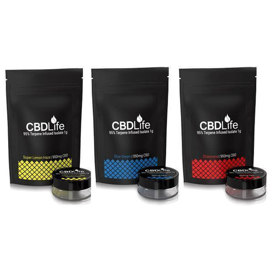 CBDLife 95% CBD Terpene Infused Isolate 1g - remedykartelcbd1stop