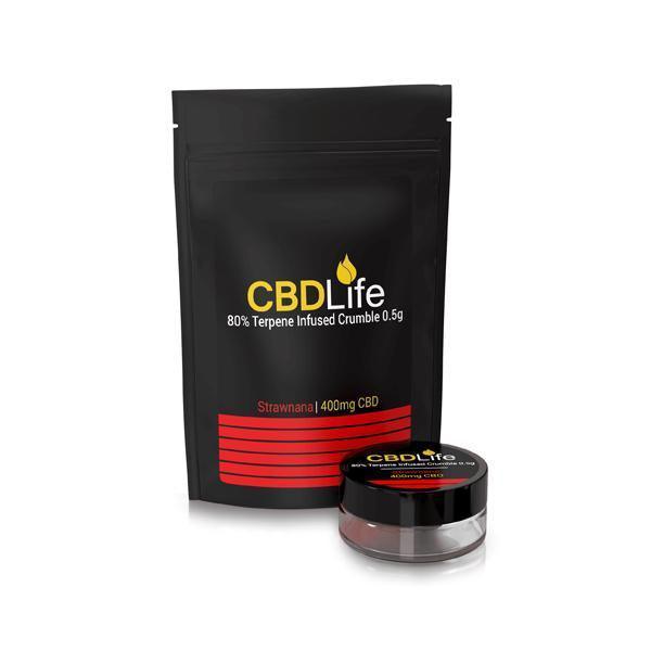 CBDLife 400mg CBD Terpene Infused Broad Spectrum Crumble 0.5g - remedykartelcbd1stop