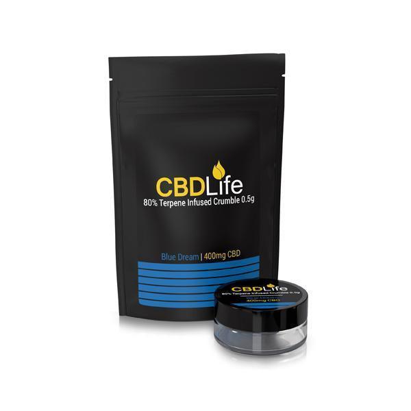 CBDLife 400mg CBD Terpene Infused Broad Spectrum Crumble 0.5g - remedykartelcbd1stop