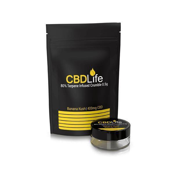 CBDLife 400mg CBD Terpene Infused Broad Spectrum Crumble 0.5g - remedykartelcbd1stop