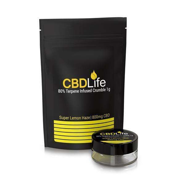 CBDLife 800mg CBD Terpene Infused Broad Spectrum Crumble 1g - remedykartelcbd1stop
