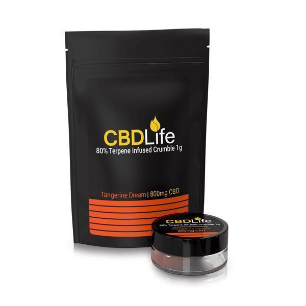 CBDLife 800mg CBD Terpene Infused Broad Spectrum Crumble 1g - remedykartelcbd1stop