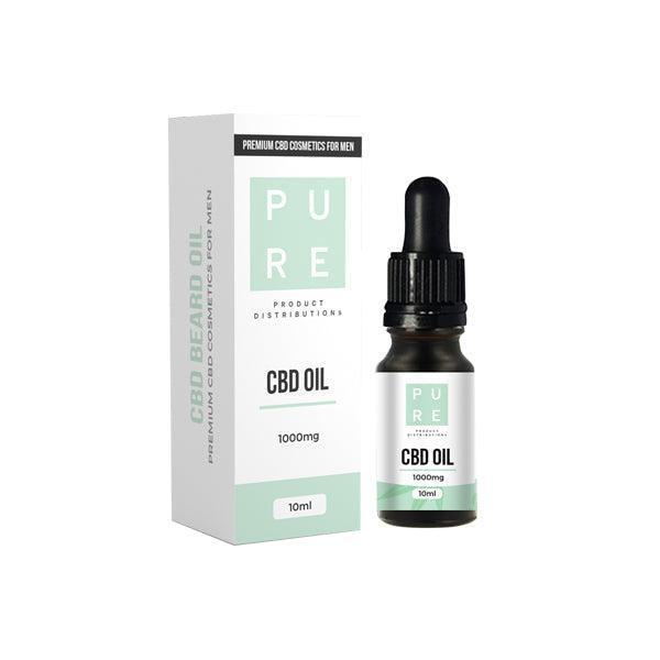 Pure 1000mg CBD Beard Oil - 10ml - remedykartelcbd1stop