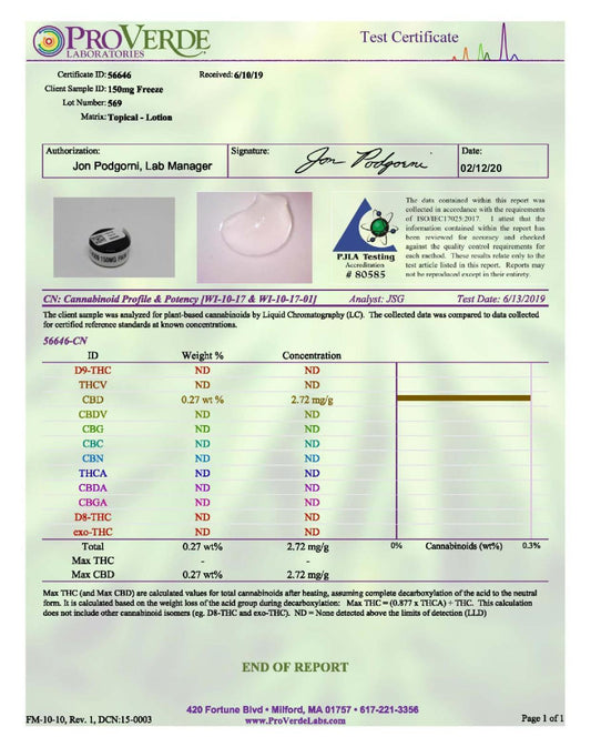 Fit CBD 150mg CBD Freeze Roll On 30ml - remedykartelcbd1stop