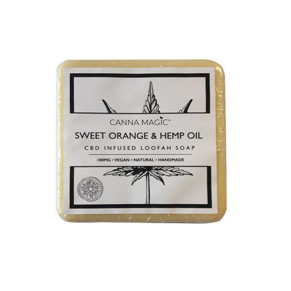 Canna Magic 100mg CBD Sweet Orange & Hemp Oil Soap 145g - remedykartelcbd1stop