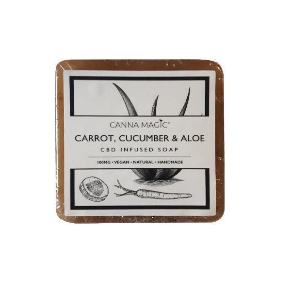 Canna Magic 100mg CBD Carrot, Cucumber & Aloe Soap 145g - remedykartelcbd1stop