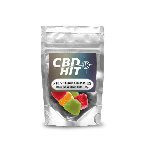 CBD Hit 100mg CBD Vegan Gummies 50g - remedykartelcbd1stop