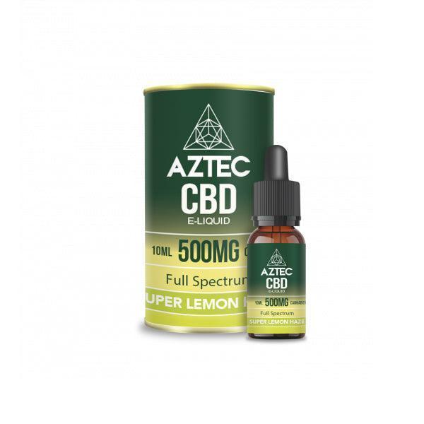 Aztec CBD 500mg CBD Vaping Liquid 10ml (50PG/50VG) - remedykartelcbd1stop