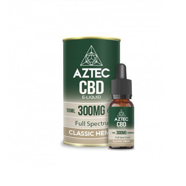 Aztec CBD 300mg CBD Vaping Liquid 10ml (50PG/50VG) - remedykartelcbd1stop