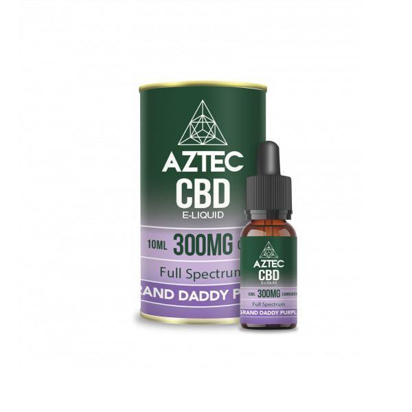 Aztec CBD 300mg CBD Vaping Liquid 10ml (50PG/50VG) - remedykartelcbd1stop