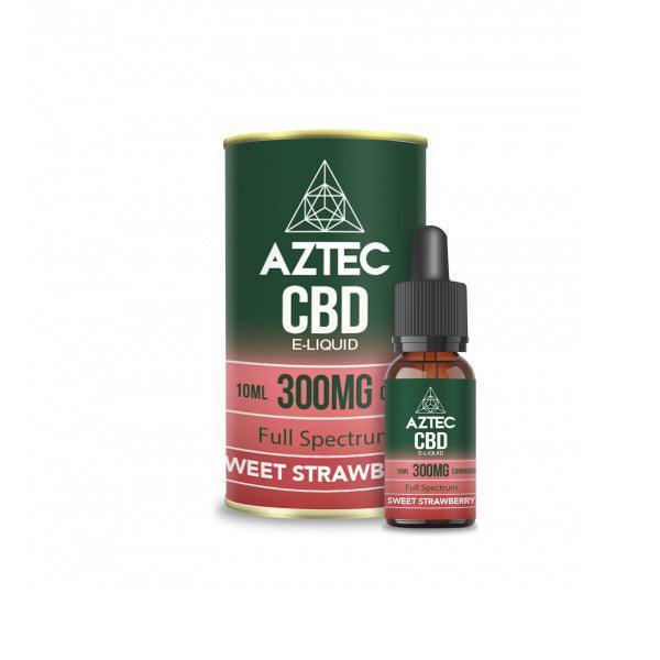 Aztec CBD 300mg CBD Vaping Liquid 10ml (50PG/50VG) - remedykartelcbd1stop