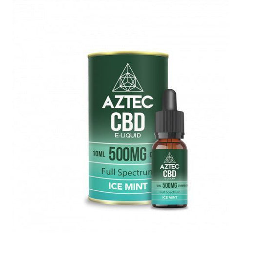 Aztec CBD 500mg CBD Vaping Liquid 10ml (50PG/50VG) - remedykartelcbd1stop