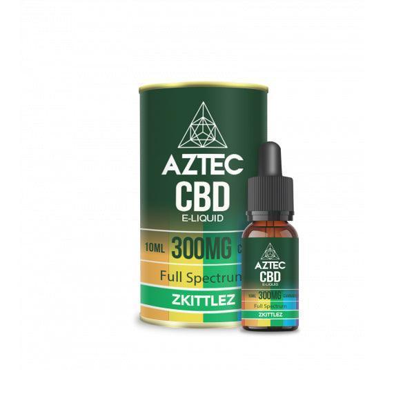 Aztec CBD 300mg CBD Vaping Liquid 10ml (50PG/50VG) - remedykartelcbd1stop