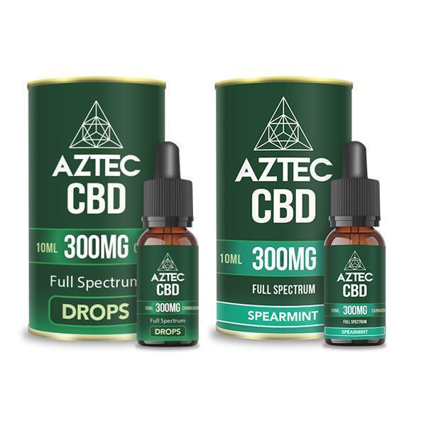 Aztec CBD Full Spectrum Hemp Oil 300mg CBD 10ml - remedykartelcbd1stop