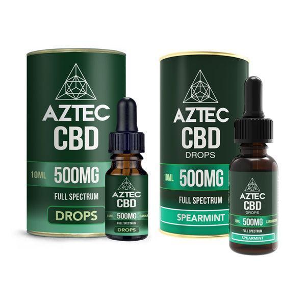 Aztec CBD Full Spectrum Hemp Oil 500mg CBD 10ml - remedykartelcbd1stop