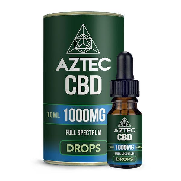 Aztec CBD Full Spectrum Hemp Oil 1000mg CBD 10ml - remedykartelcbd1stop