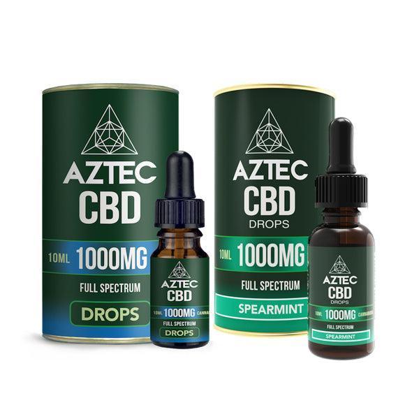 Aztec CBD Full Spectrum Hemp Oil 1000mg CBD 10ml - remedykartelcbd1stop