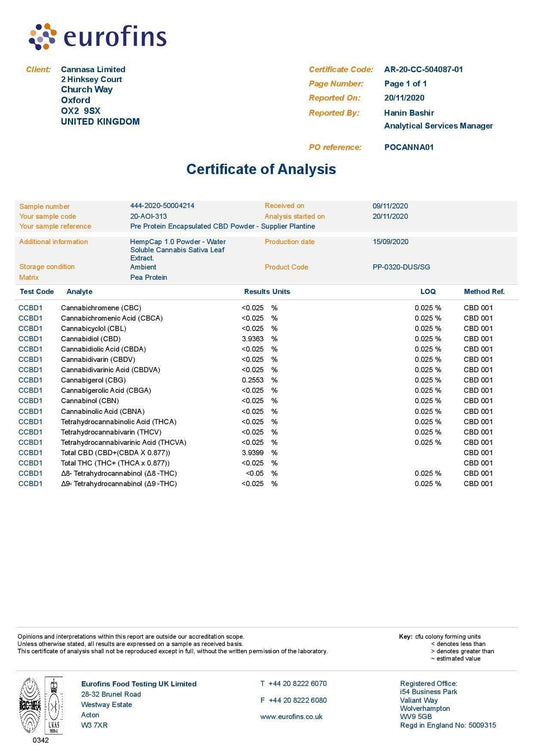 12 x Cannasa botanical 2.5mg CBD Infused Drink 275ml - Peach & Jasmine - remedykartelcbd1stop