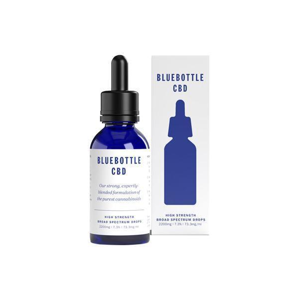 Bluebottle CBD 2200mg CBD + CBG High Strength Tincture Oil 30ml - remedykartelcbd1stop