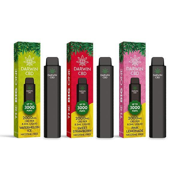 Darwin The Big One 2000mg CBD Disposable Vape Device 3000 Puffs - remedykartelcbd1stop