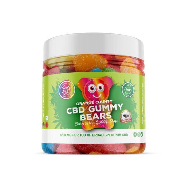 Orange County 1200mg CBD Gummy Bears - Small Pack - remedykartelcbd1stop