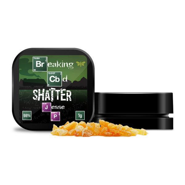 Breaking CBD 98% CBD Shatter - 1g - remedykartelcbd1stop