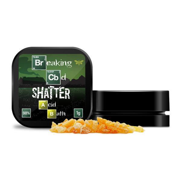 Breaking CBD 98% CBD Shatter - 1g - remedykartelcbd1stop
