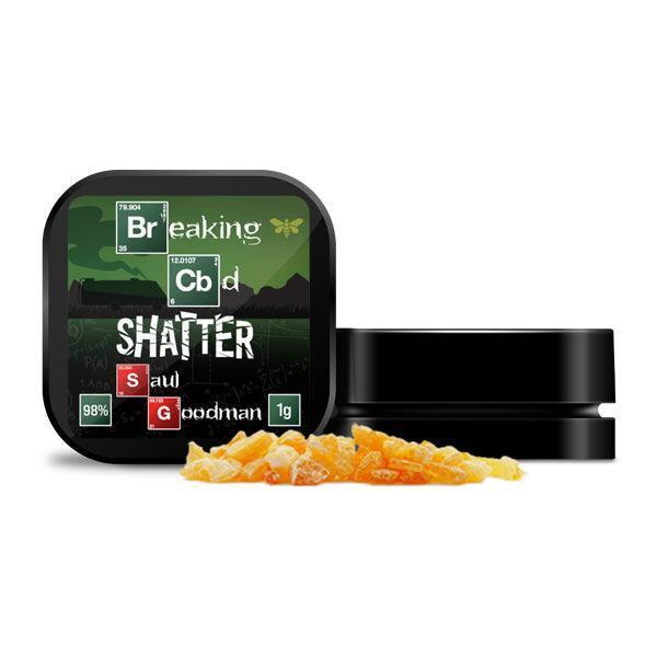 Breaking CBD 98% CBD Shatter - 1g - remedykartelcbd1stop