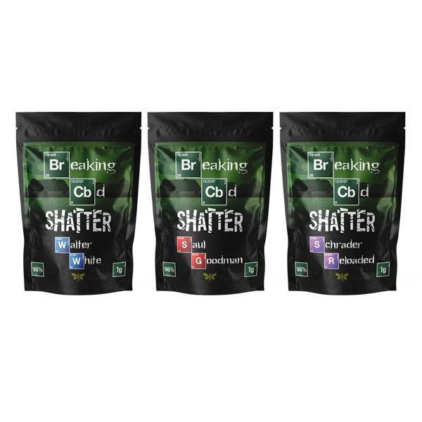 Breaking CBD 98% CBD Shatter - 1g - remedykartelcbd1stop