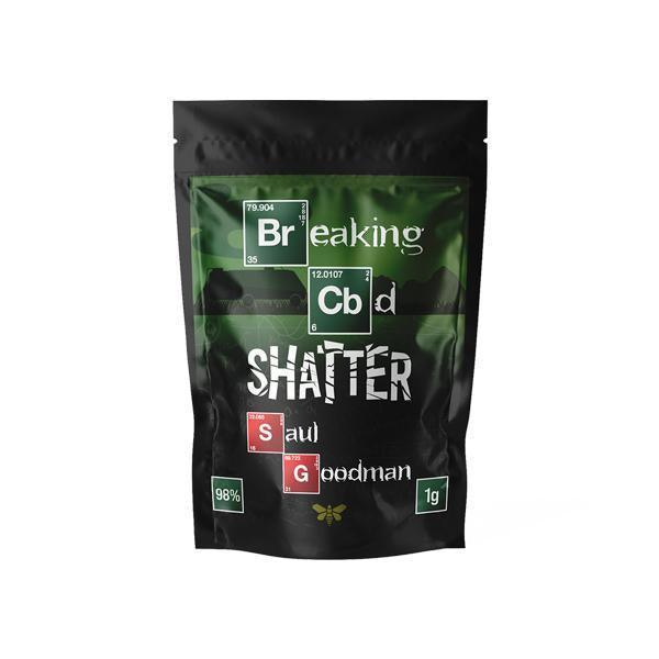Breaking CBD 98% CBD Shatter - 1g - remedykartelcbd1stop