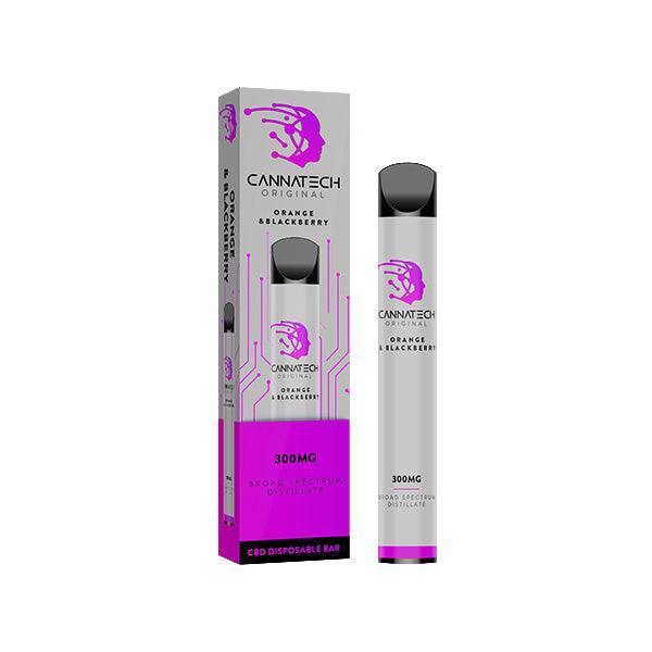 Cannatech 300mg CBD Disposable Bar Vape Device 600 Puffs - remedykartelcbd1stop