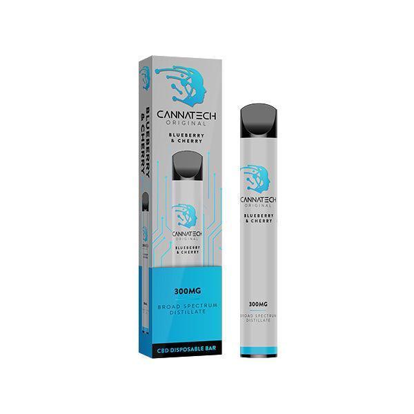 Cannatech 300mg CBD Disposable Bar Vape Device 600 Puffs - remedykartelcbd1stop