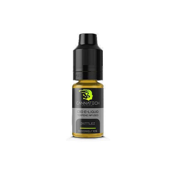 Cannatech 1000mg Terpene Infused CBD E-liquid 10ml (70PG/30VG) - remedykartelcbd1stop