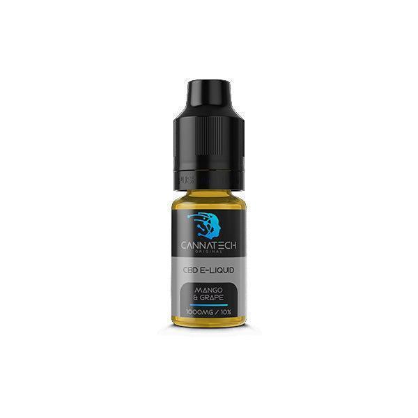 Cannatech 500mg CBD Isolate CBD E-liquid 10ml (70PG/30VG) - remedykartelcbd1stop