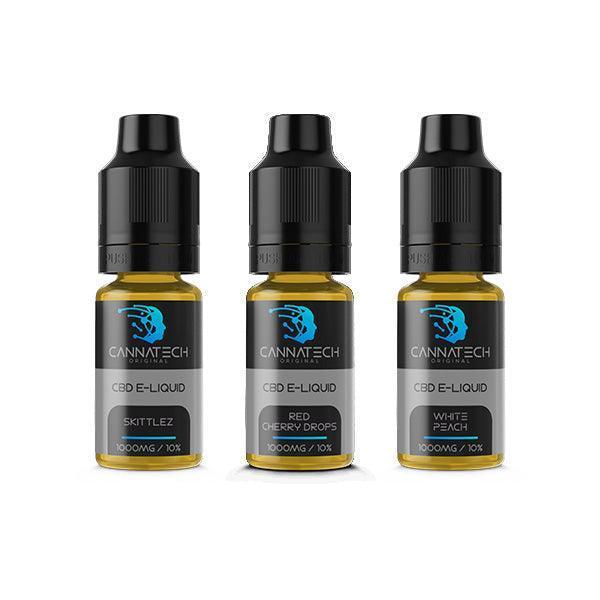Cannatech 1000mg CBD Isolate CBD E-liquid 10ml (70PG/30VG) - remedykartelcbd1stop