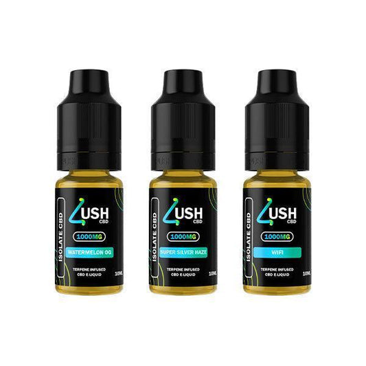 Lush CBD 250mg Terpene Infused CBD Isolate E-liquid 10ml (70PG/30VG) - remedykartelcbd1stop