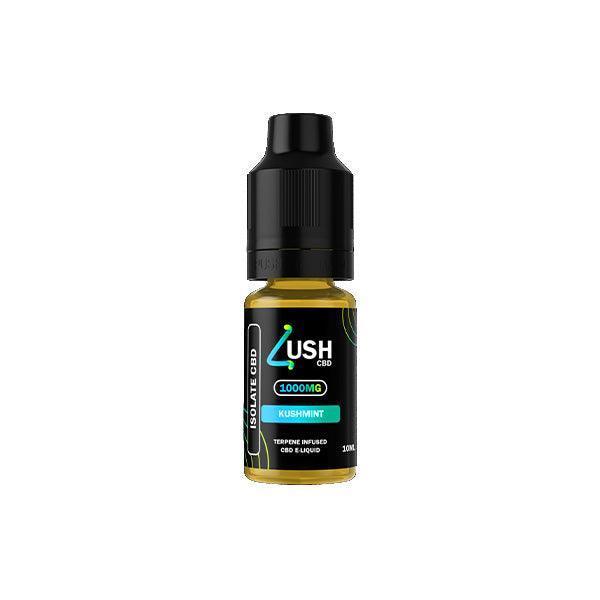 Lush CBD 1000mg Terpene Infused CBD Isolate E-liquid 10ml (70PG/30VG) - remedykartelcbd1stop
