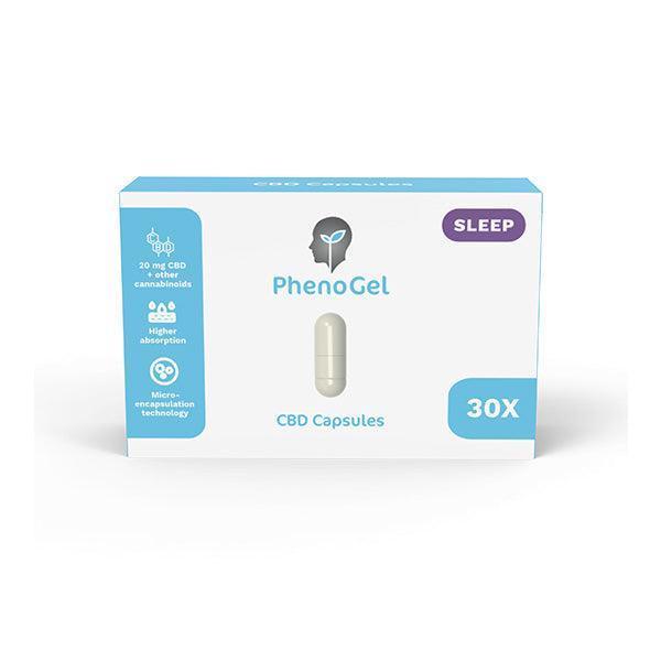 PhenoGel Sleep 600mg CBD Capsules - 30 Caps - remedykartelcbd1stop