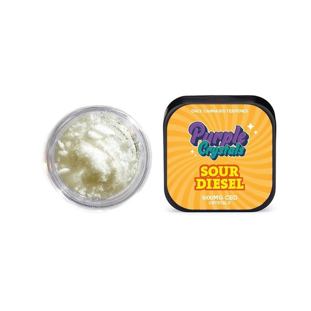 Purple Crystals by Purple Dank 1000mg CBD Crystals - Sour Diesel - remedykartelcbd1stop