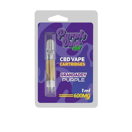 Purple Dabz CBD Vape Cartridges 300 & 600 MG - Granddaddy Purple - remedykartelcbd1stop