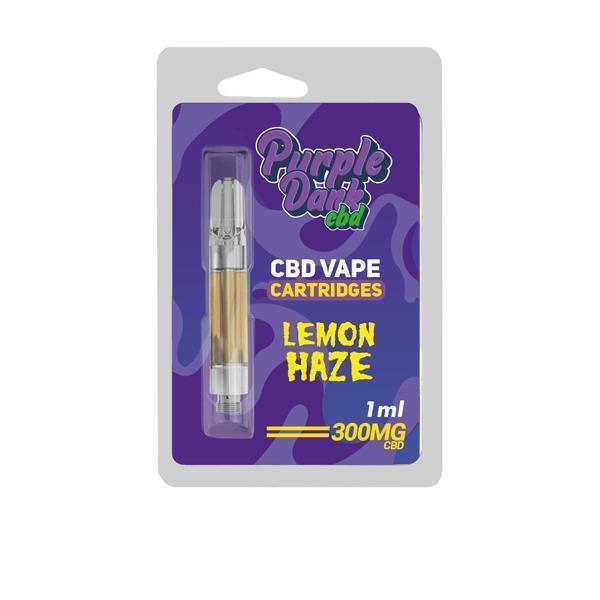 Purple Dabz CBD Vape Cartridges 300 & 600 MG - Lemon Haze - remedykartelcbd1stop
