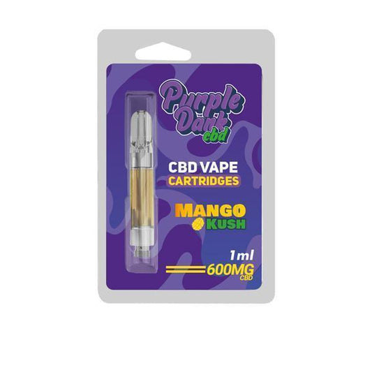 Purple Dabz CBD Vape Cartridges 300 & 600 MG - Mango Kush - remedykartelcbd1stop