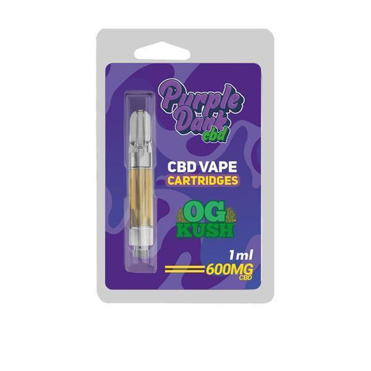 Purple Dabz CBD Vape Cartridges 300 & 600 MG - OG Kush - remedykartelcbd1stop