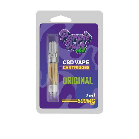 Purple Dabz CBD Vape Cartridges 300 & 600 MG - Original - remedykartelcbd1stop