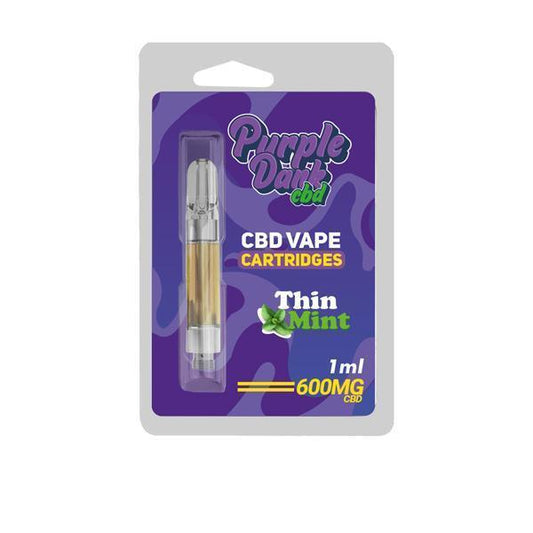 Purple Dabz CBD Vape Cartridges 300 & 600 MG - Thin Mint - remedykartelcbd1stop