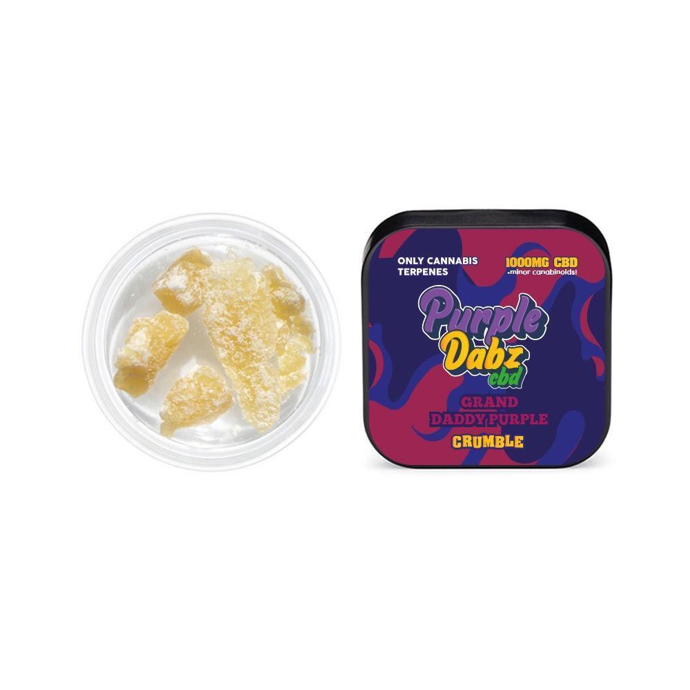 Purple Dabz by Purple Dank 1000mg CBD Crumble - Grand Daddy Purple - remedykartelcbd1stop