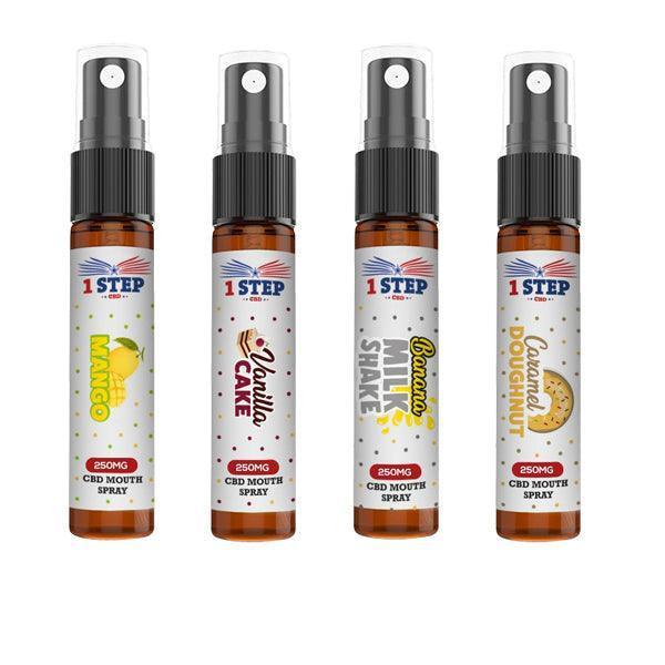 1 Step CBD 250mg CBD Mouth Spray 10ml (BUY 1 GET 1 FREE) - remedykartelcbd1stop