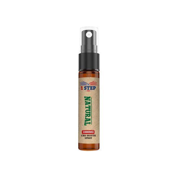 1 Step CBD 1000mg CBD Natural Mouth Spray 10ml (BUY 1 GET 1 FREE) - remedykartelcbd1stop